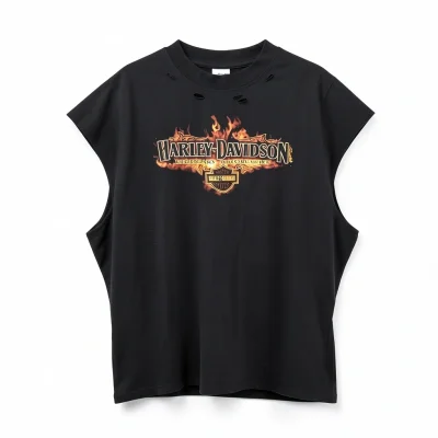 PULOVER NEGRO CON ESTAMPADO HARLEY-DAVIDSON