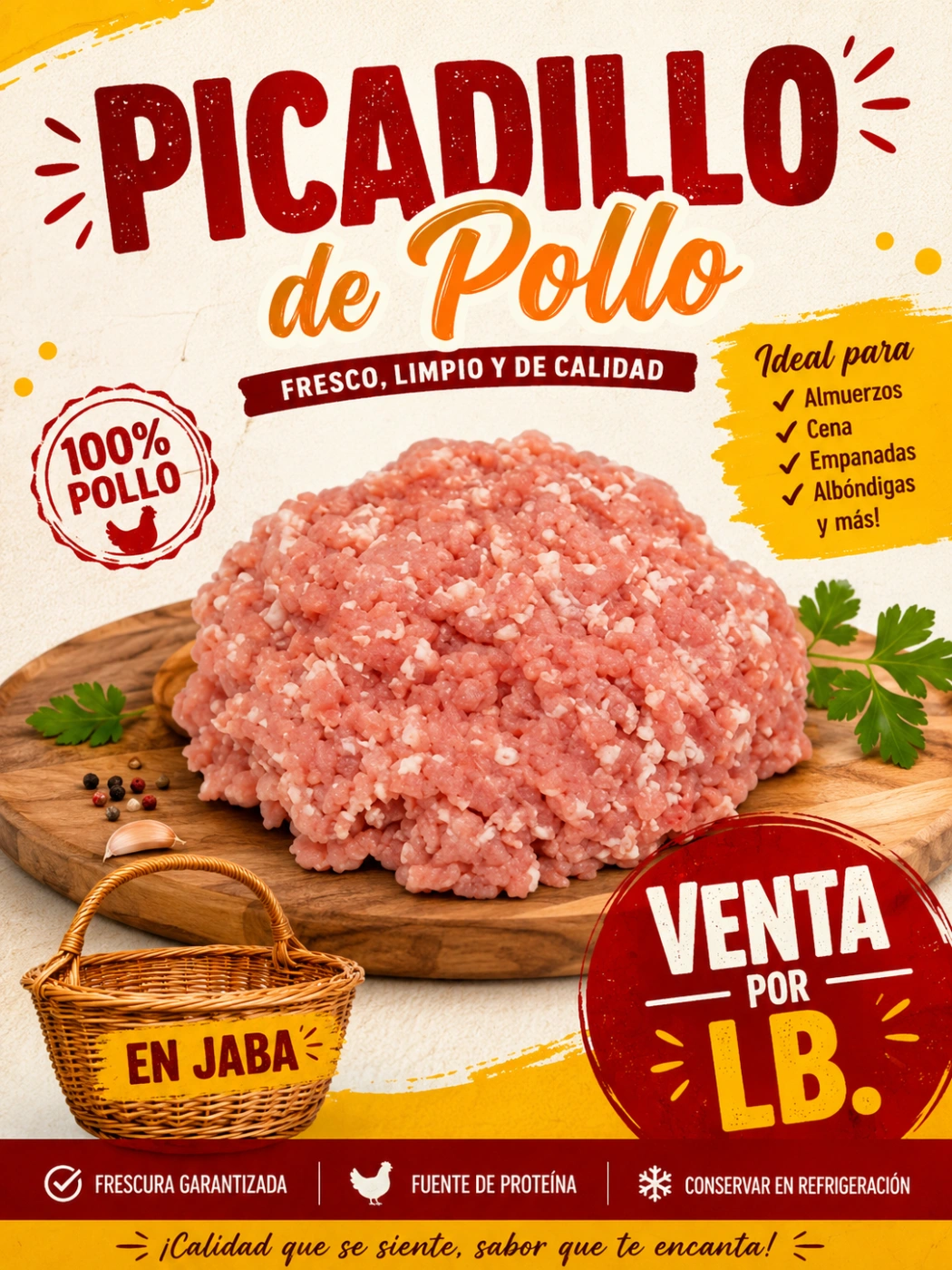 🐔 Picadillo de Pollo en Jaba 🛒