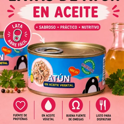 🐟 ¡ATÚN EN ACEITE VEGETAL!