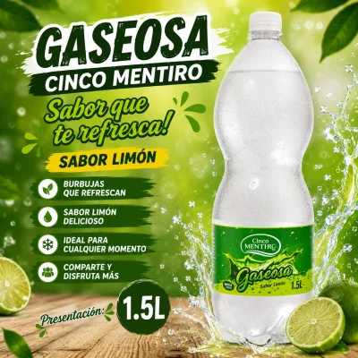 🥤🍋 ¡REFRESCA TU DÍA CON GASEOSA SABOR LIMÓN! 🍋🥤