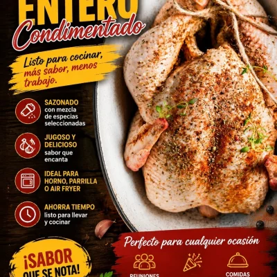 🍗✨ Pollo Entero Condimentado