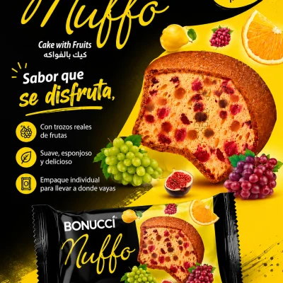 🍰✨ ¡BONUCCI MUFFO – CAKE CON FRUTAS! ✨🍇