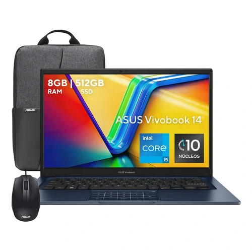Laptop ASUS Vivobook 14" Core i5 8GB 512GB SSD