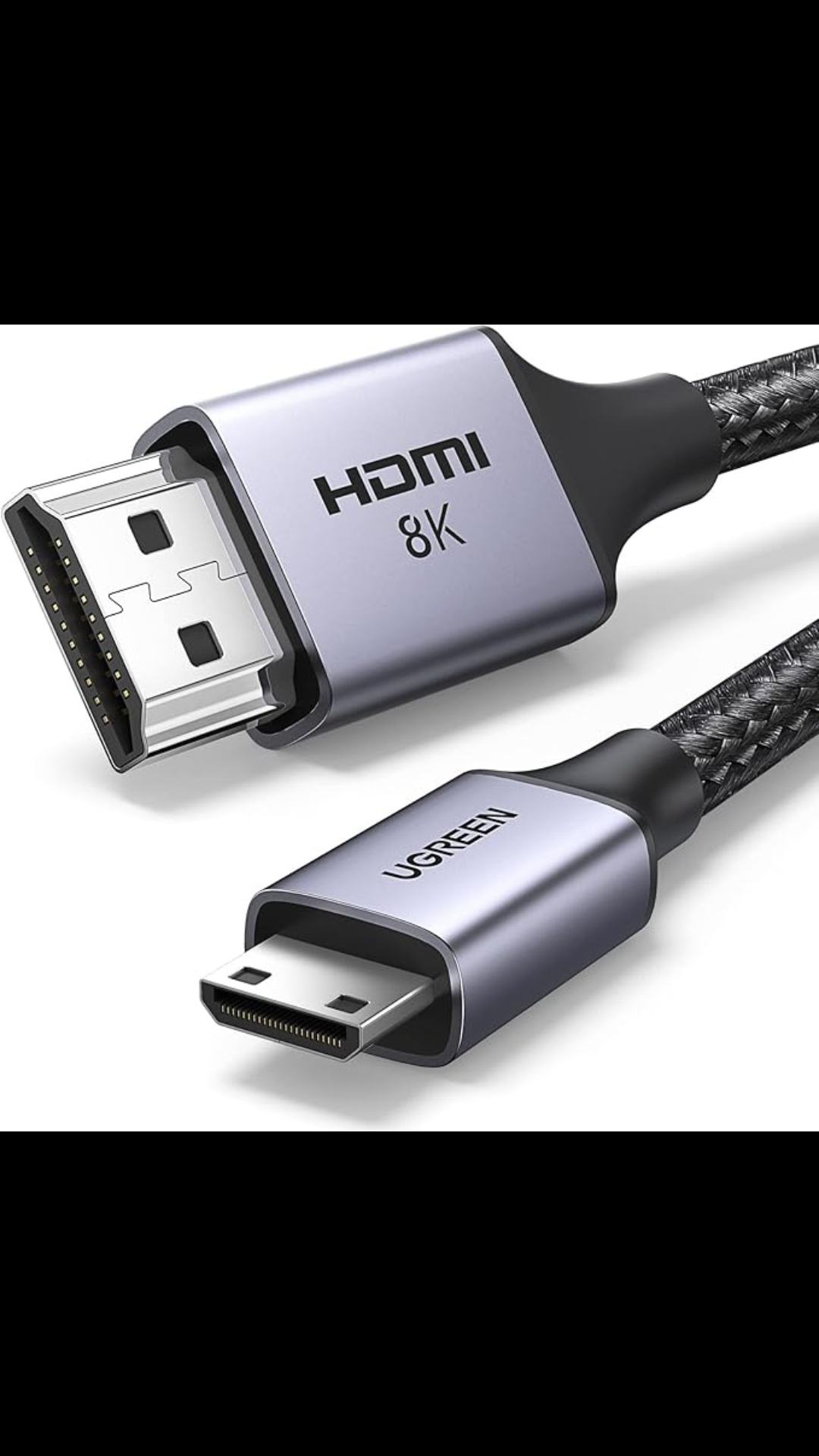 UGREEN Cable Mini HDMI a HDMI 2.1 1M 8K@60Hz 48Gbps