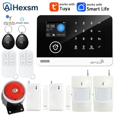 Sistema de alarma de seguridad WIFI GSM con sensor de movimiento