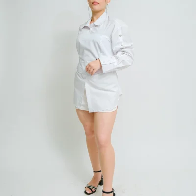 CAMISA OBERSAIS BLANCA CON TOP