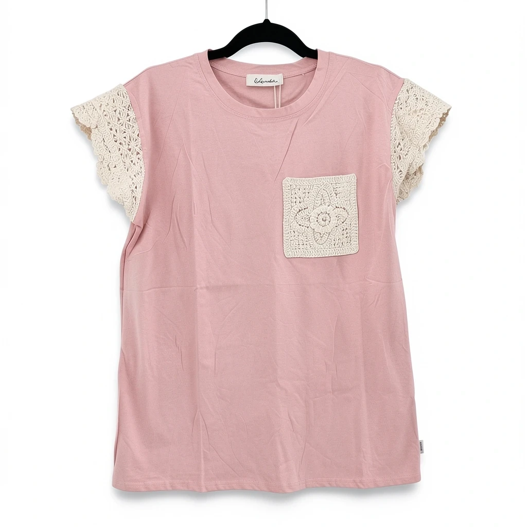 PLAYERA BASICA ROSA EMPOLVADO