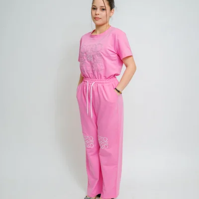 SET DE BLUSA Y PANTALON ROSA