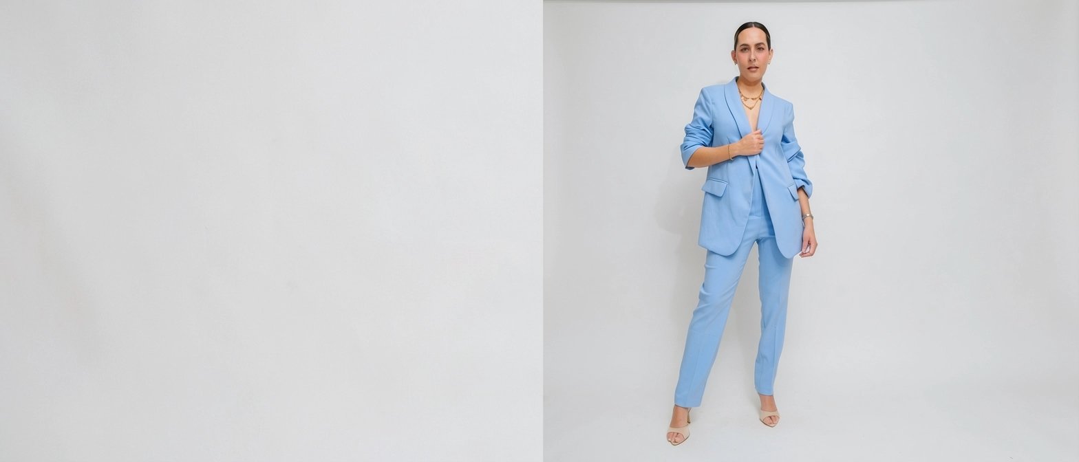 Set Azul de Chaleco y Pantalon