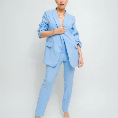 SET AZUL DE CHALECO Y PANTALON