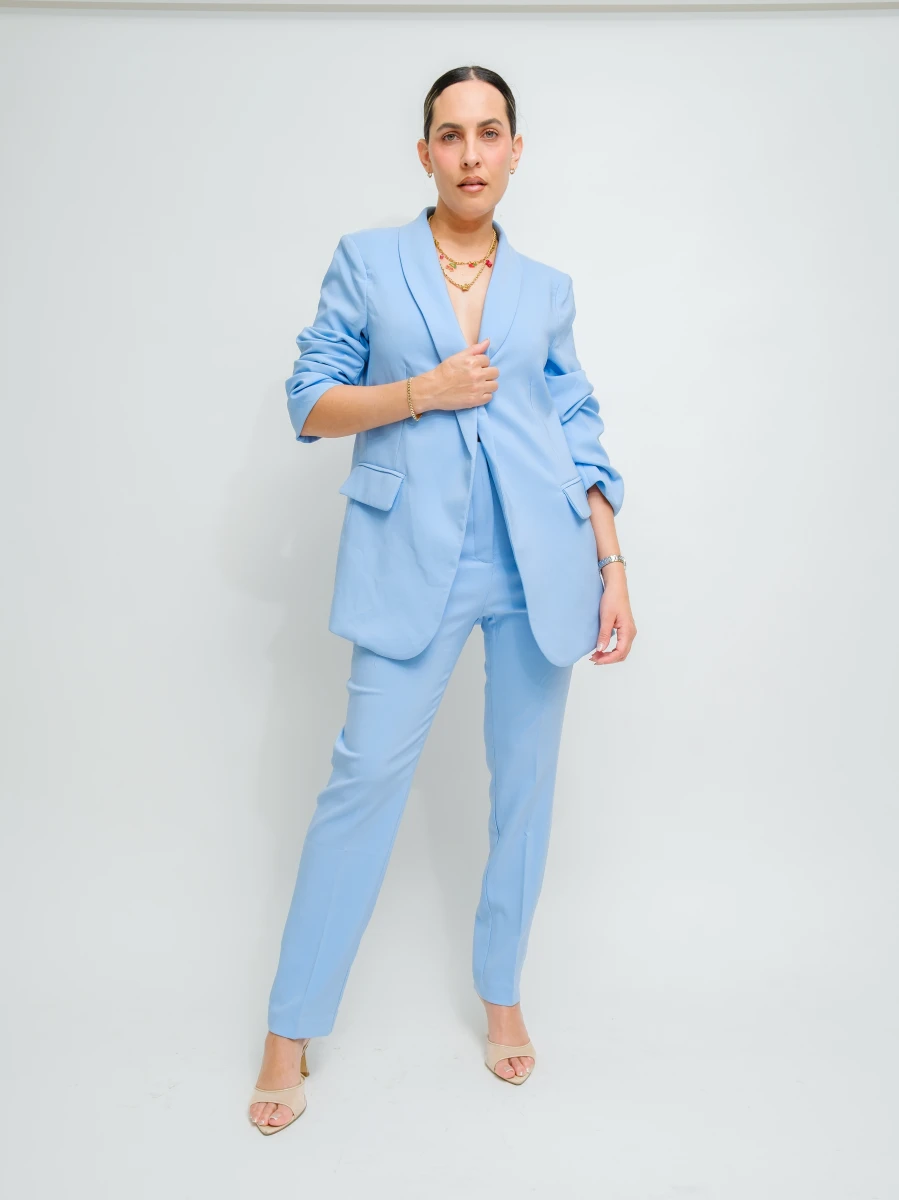 SET AZUL DE CHALECO Y PANTALON