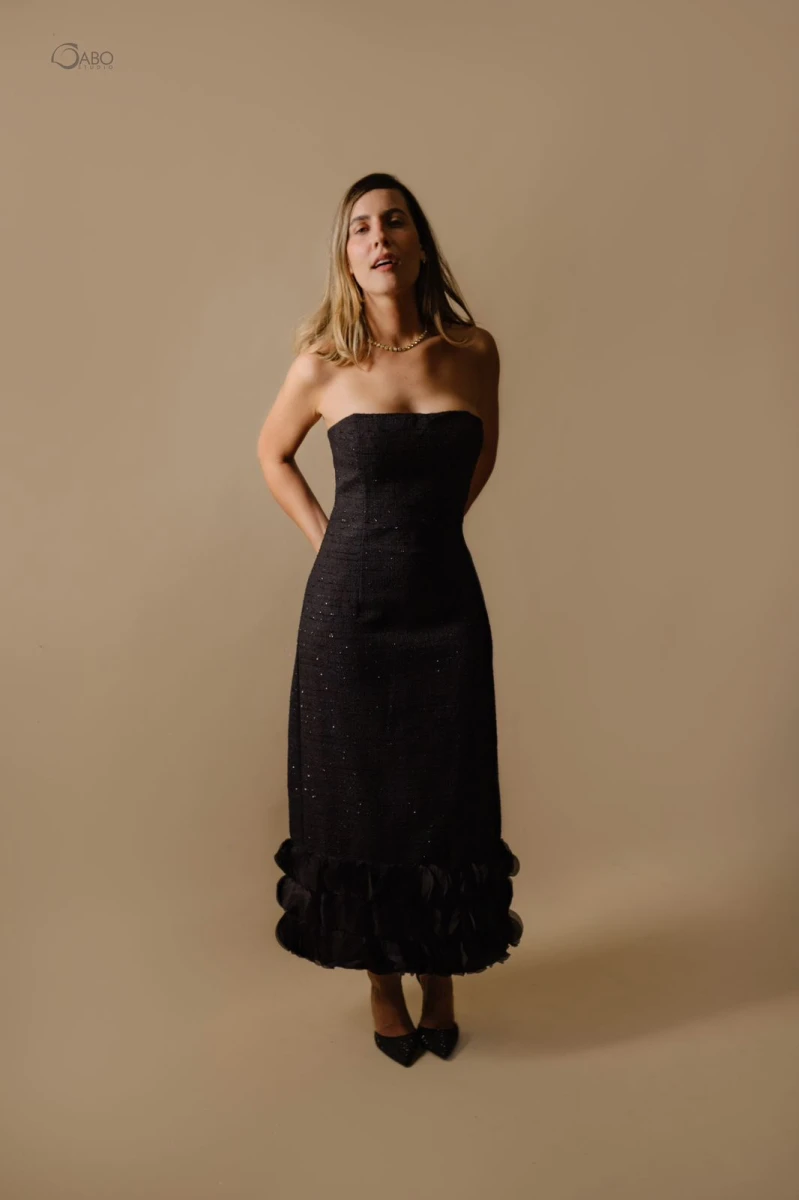 VESTIDO NEGRO TIPO CHANEL