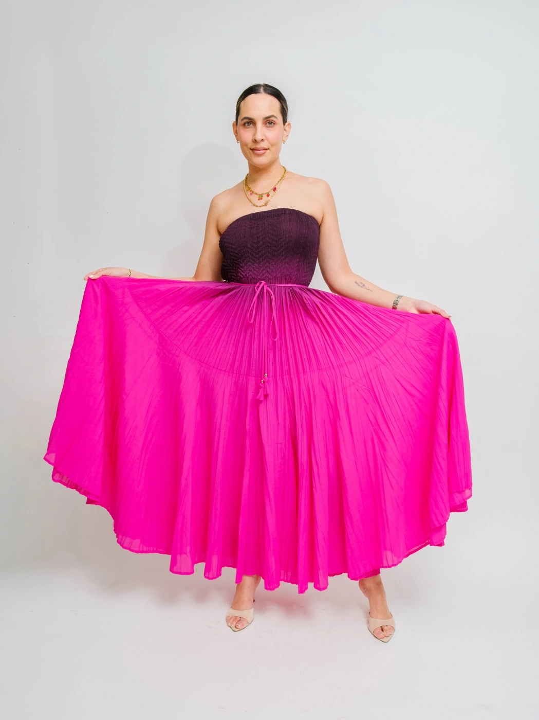 VESTIDO DEGRADADO ROSA