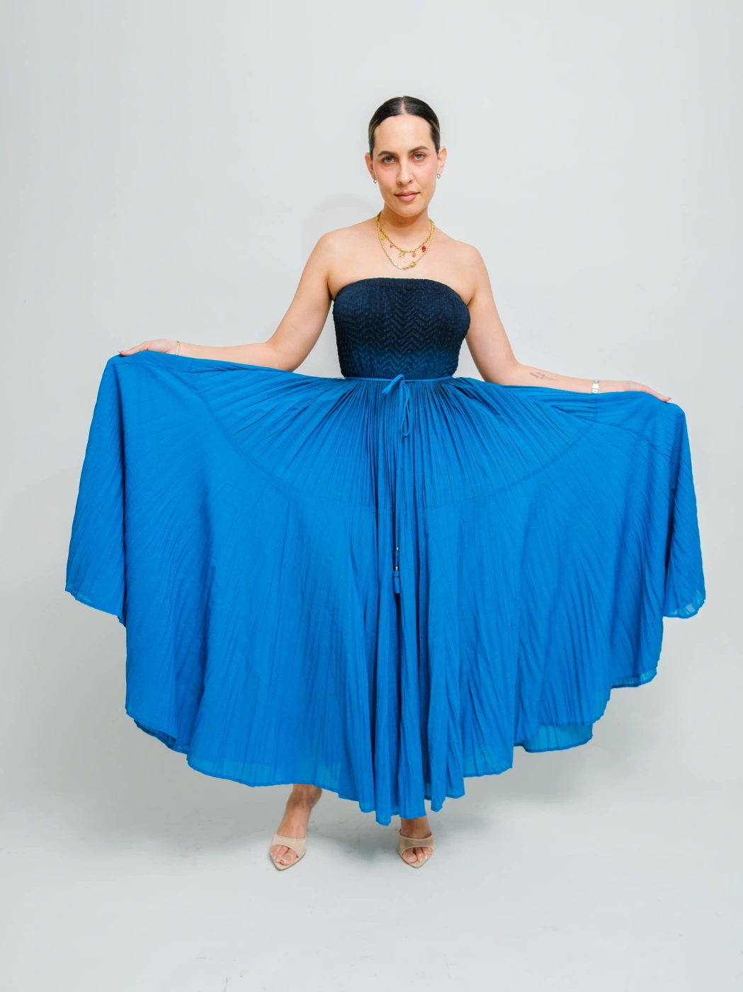 VESTIDO DEGRADADO AZUL