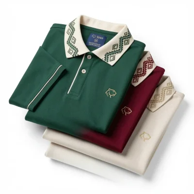 Set Camisas de Algodón con Detalle Étnico